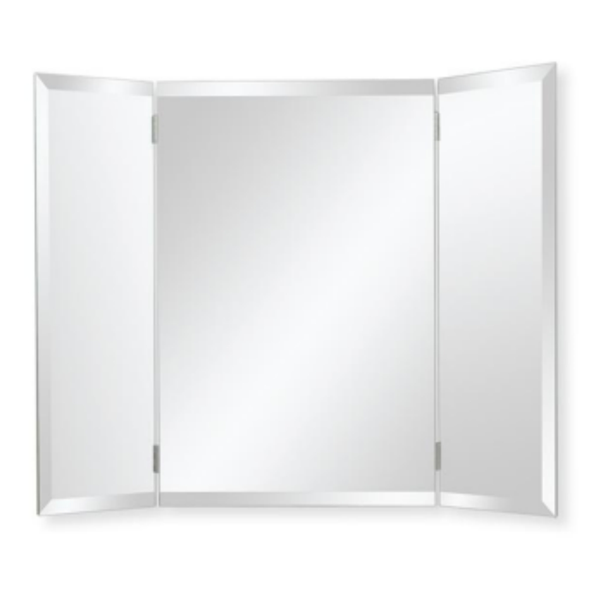 Espejo para Baño 78x60 cm. Tríptico Rectangular Pulido Reflejar