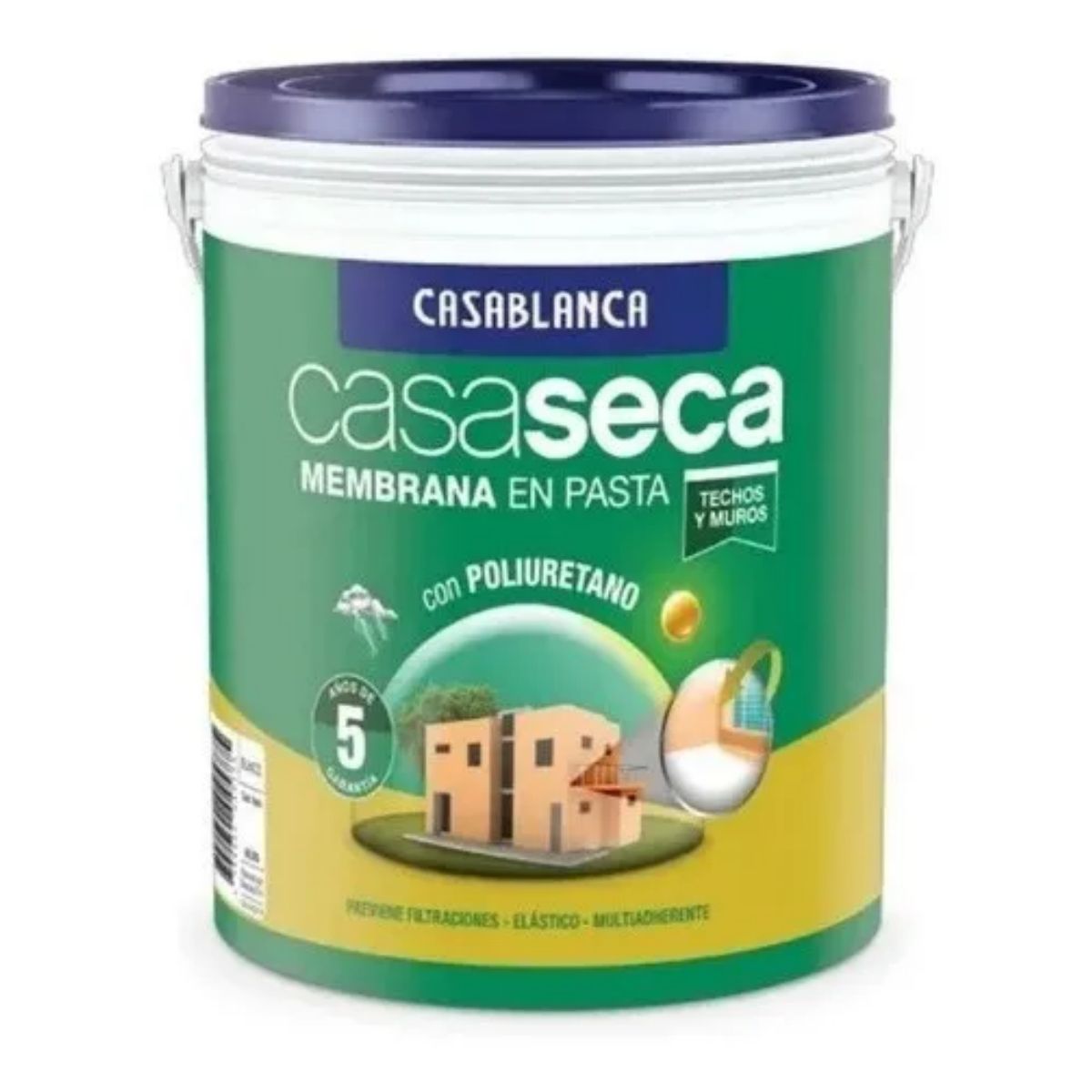 Membrana Impermeabilizante en Pasta Casaseca Blanco 10 kg Casablanca